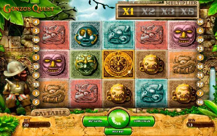 gonzo quest jogo slot